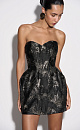Mini jacquard corset dress - BRUSNIKA. Women clothes