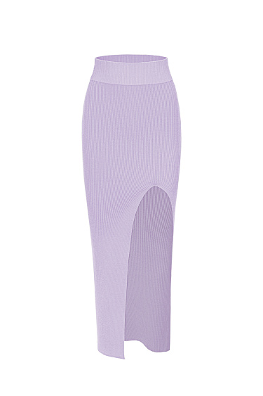 Skirt with a front slit - BRUSNIKA Women Clothes
