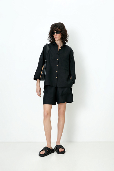 Linen shorts - BRUSNIKA Women Clothes