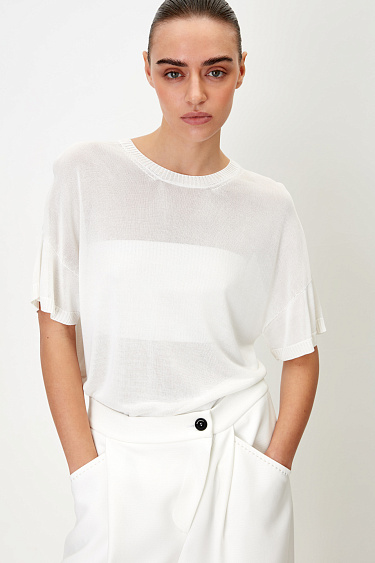 Oversized T-shirt - BRUSNIKA Women Clothes