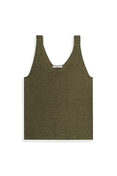 100% linen knit top - BRUSNIKA Women Clothes