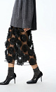 Sheer skirt with voluminous flowers - BRUSNIKA. Women clothes