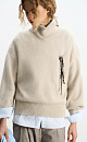 Fox-fur jumper with a high collar - BRUSNIKA. Women clothes