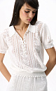 Openwork polo with sequins - BRUSNIKA. Women clothes