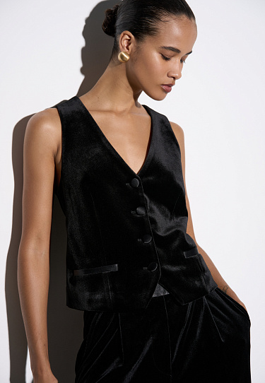 Velvet vest - BRUSNIKA Women Clothes