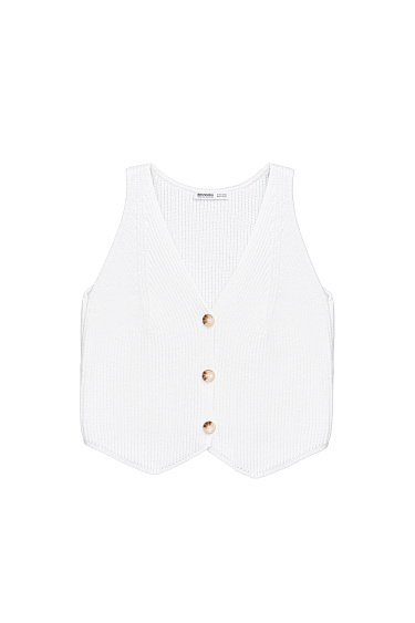 V-neck vest - BRUSNIKA Women Clothes
