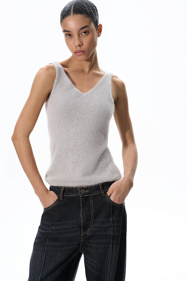 Fox fluff top - BRUSNIKA Women Clothes