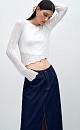 Openwork long sleeve top - BRUSNIKA. Women clothes