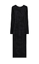 Maxi dress with jacquard pattern - BRUSNIKA. Women clothes
