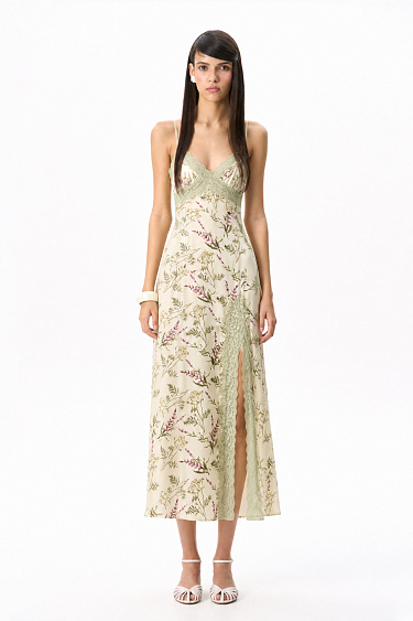 Combination dress with lace - BRUSNIKA Women Clothes