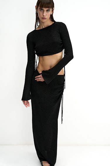 Lurex maxi skirt - BRUSNIKA Women Clothes