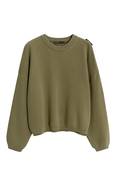 Cropped cotton jumper - BRUSNIKA Women Clothes