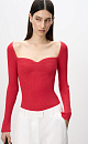Open-neckline top - BRUSNIKA. Women clothes