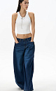 Wide jeans with pleats - BRUSNIKA. Women clothes