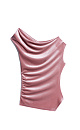 Top with asymmetrical draping - BRUSNIKA. Women clothes