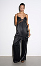 Satin trousers - BRUSNIKA. Women clothes