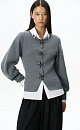 Magnetic-button jacket with decoration - BRUSNIKA. Women clothes
