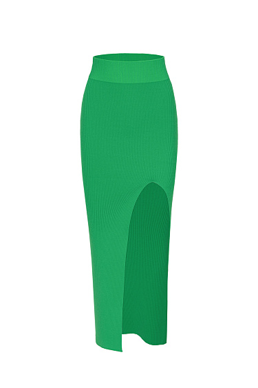Skirt with a front slit - BRUSNIKA Women Clothes