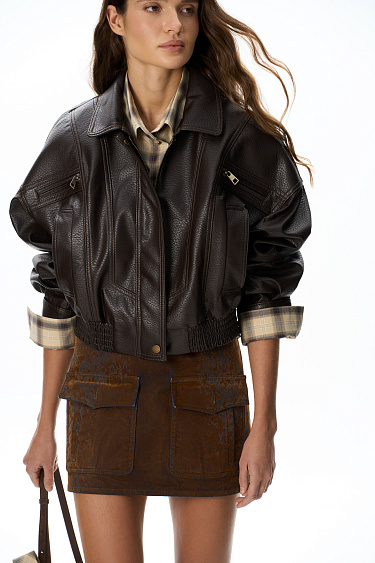 Voluminous bomber jacket - BRUSNIKA Women Clothes