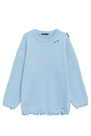 Raw edge jumper - BRUSNIKA Women Clothes