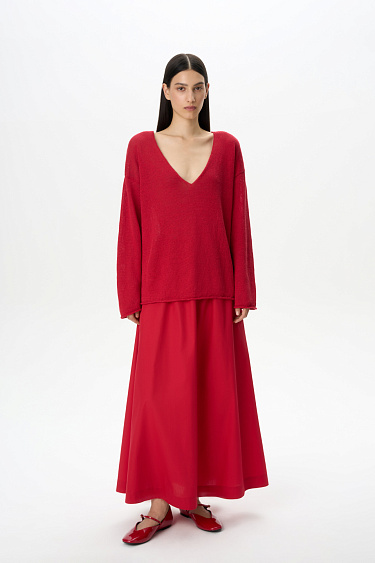 Cotton maxi skirt - BRUSNIKA Women Clothes