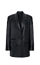 Faux leather blazer - BRUSNIKA. Women clothes