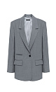 Basic side slits blazer - BRUSNIKA. Women clothes