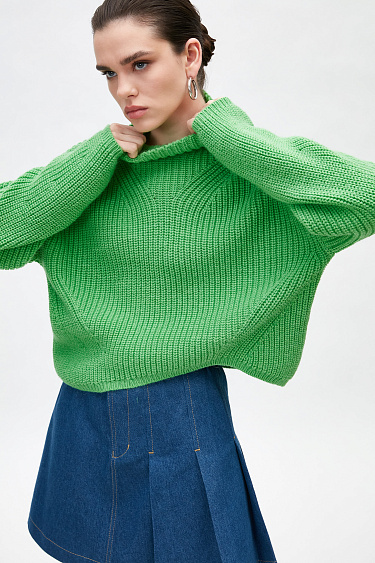 Alpaca wool knit jumper - BRUSNIKA Women Clothes