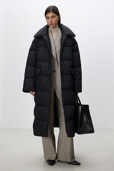 Long quilted down jacket - BRUSNIKA Women Clothes