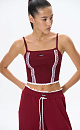 Top with stripes and lace - BRUSNIKA. Women clothes