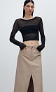 Knitted mesh top - BRUSNIKA. Women clothes