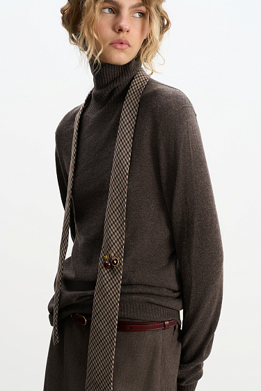 Cashmere and wool turtleneck jumper - BRUSNIKA Women Clothes