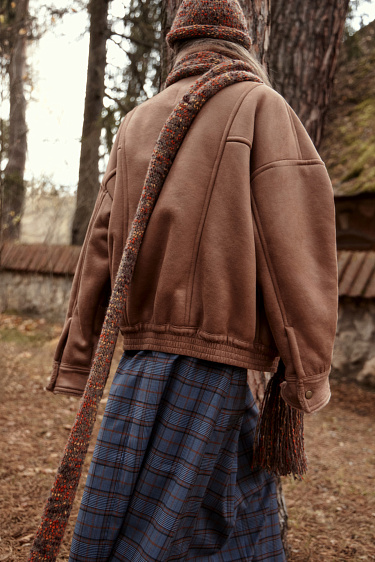 Alpaca wool scarf - BRUSNIKA Women Clothes