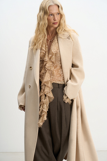 Double-sided wool coat - BRUSNIKA Women Clothes