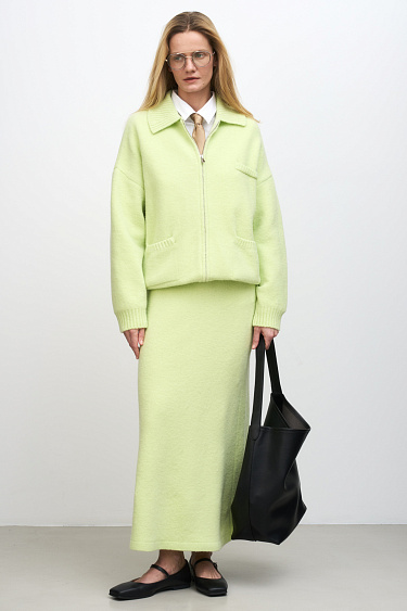 Wool blend bomber jacket - BRUSNIKA Women Clothes