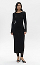 Dress with a plunging neckline on the back - BRUSNIKA. Women clothes