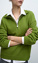 Jumper with stand-up collar - BRUSNIKA. Women clothes