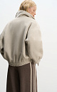 Wool bomber jacket with Chinese clasp - BRUSNIKA. Women clothes