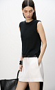 Mini skirt made of 100% linen - BRUSNIKA. Women clothes