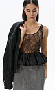 Lace top with peplum - BRUSNIKA. Women clothes