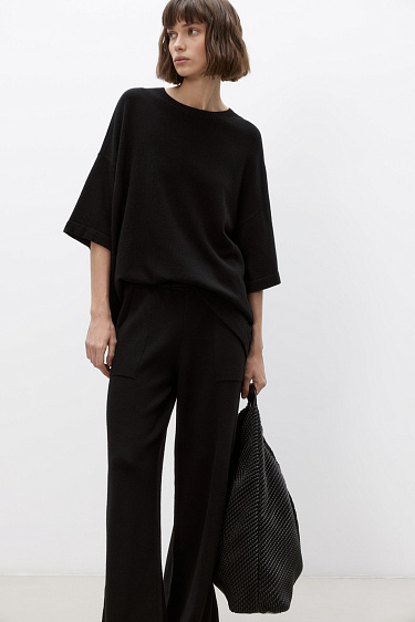 T-shirt made of wool with cashmere - BRUSNIKA Women Clothes