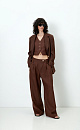 Trousers with asymmetric waist - BRUSNIKA. Women clothes