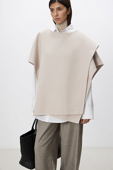 Wool blend poncho - BRUSNIKA Women Clothes