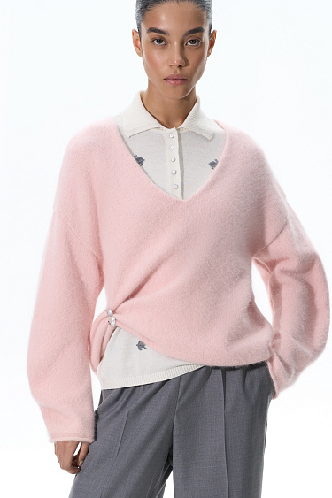 Fox Down Jumper - BRUSNIKA Women Clothes