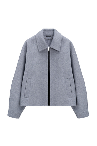 Wool zip-up jacket - BRUSNIKA Women Clothes