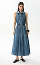 Denim dress with pockets - BRUSNIKA. Women clothes