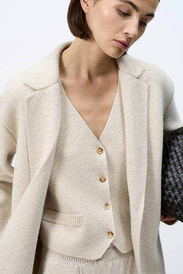 Wool and cashmere knit vest - BRUSNIKA Women Clothes