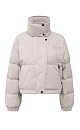 Down jacket with a stand-up collar and zippered hood - BRUSNIKA. Women clothes