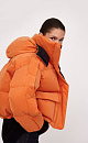 Short puffer jacket with a zip and high collar - BRUSNIKA. Women clothes