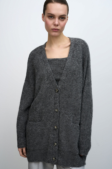 Alpaca wool blend cardigan - BRUSNIKA Women Clothes